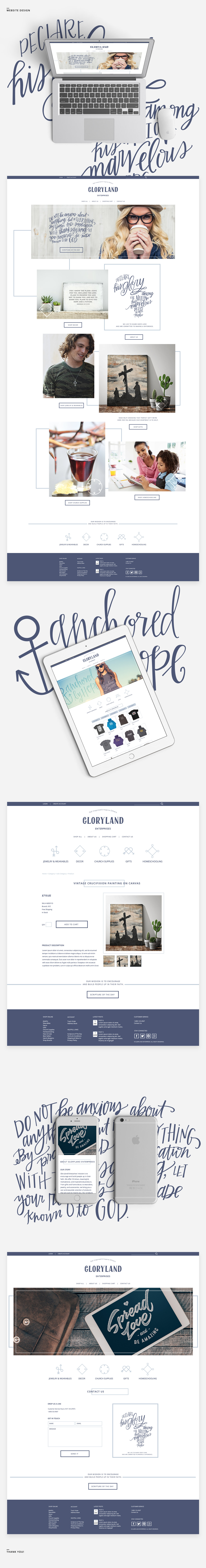 Gloryland Enterprises Website Design