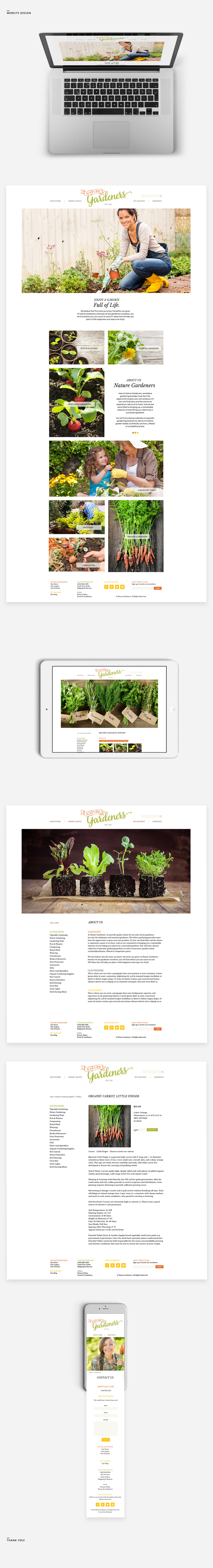 Nature Gardeners Website Design