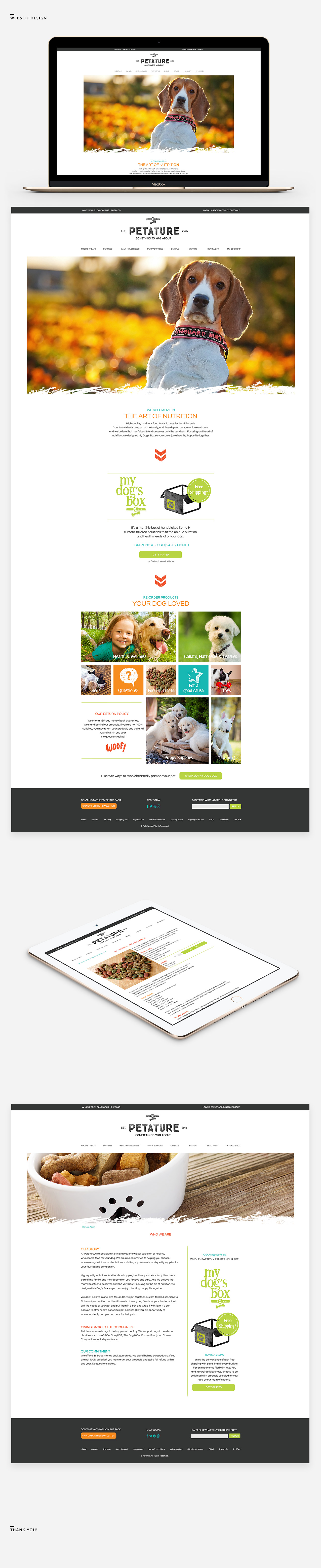 Petature Website Design